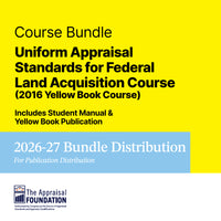 2016 Uniform Appraisal Standards for Federal Land Acquisitions Yellow Book Course – Digital Distribution Bundle