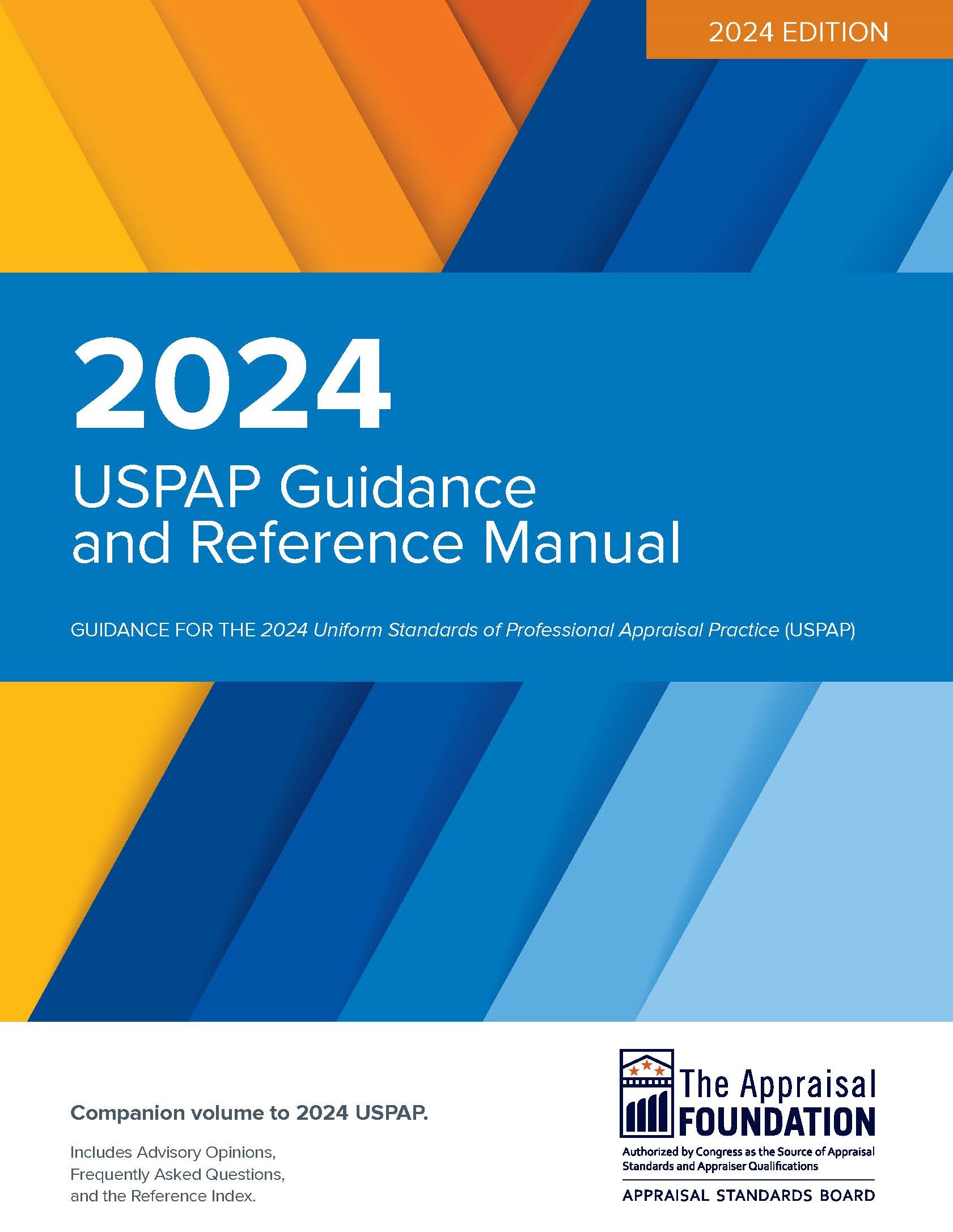 Item Detail NEW 2024 USPAP Guidance and Reference Manual (PRINT)