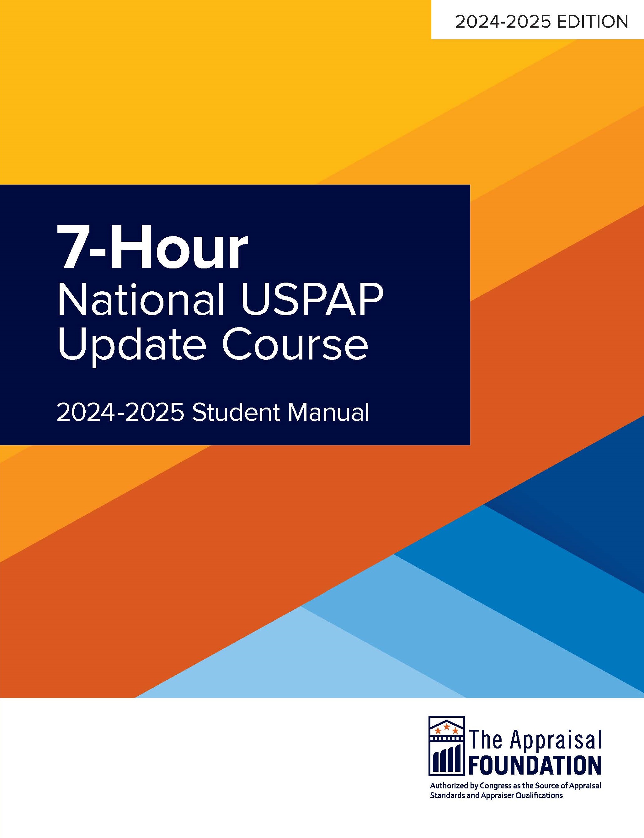 Item Detail NEW 202425 7Hour National USPAP Student Manual